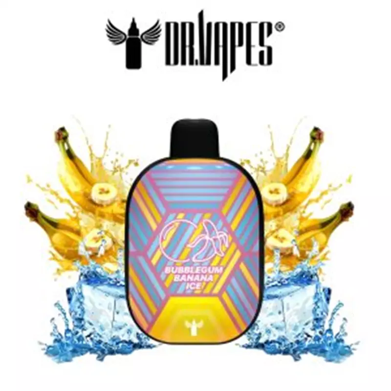 پاد یکبار مصرف دکتر ویپ موز آدامس بادکنکی یخ DRVAPE BUBBLEGUM BANANA ICE 5500