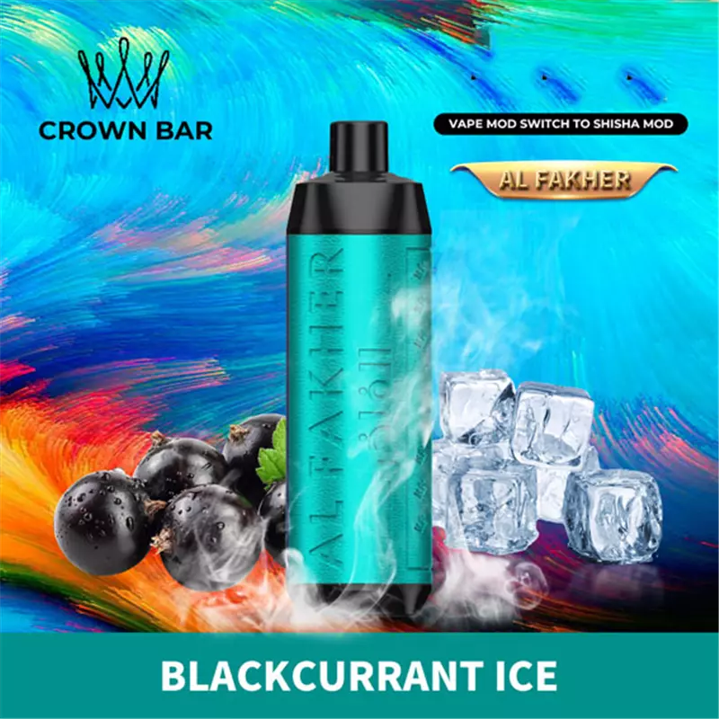 ویپ یکبار مصرف الفاخر انگور وحشی یخ 8000 ALFAKHER BLACKCURRANT ICE