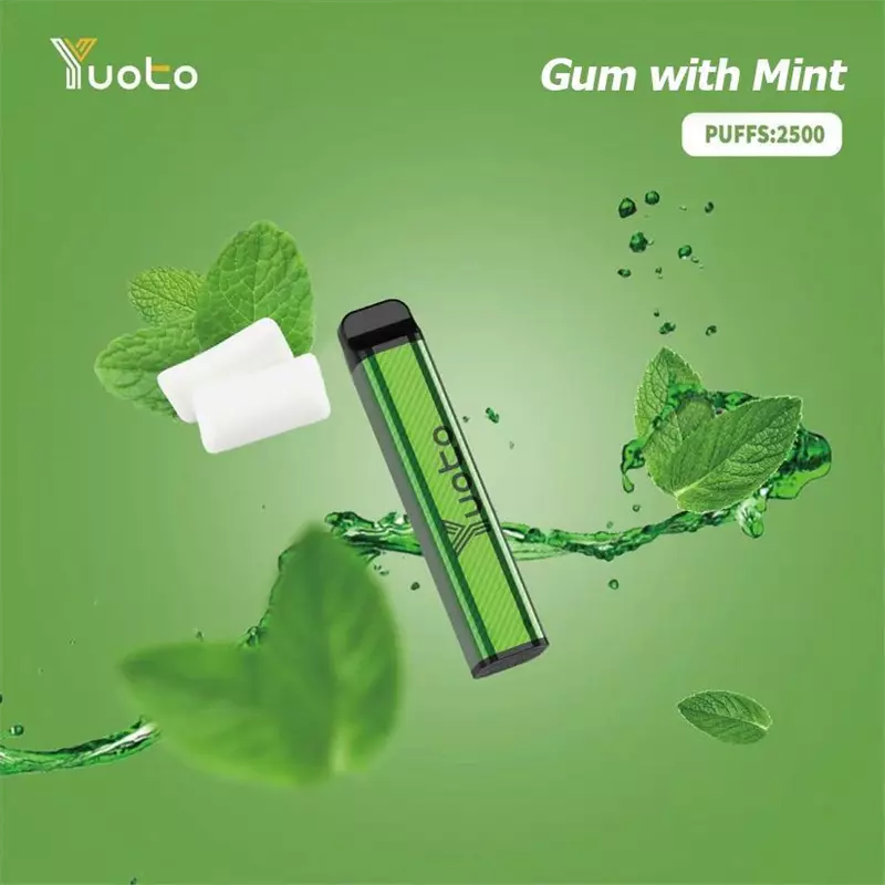 پاد یکبار مصرف یوتو آدامس نعنا YUOTO gum with mint 2500