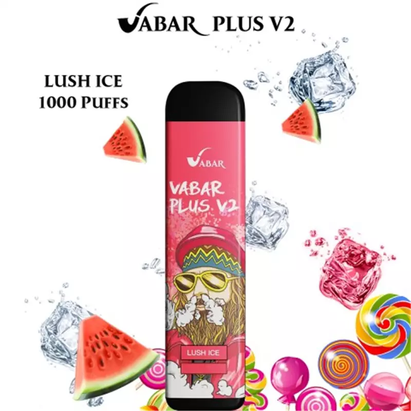 پاد یکبار مصرف ویبار هندوانه آبنبات یخ VABAR lush ice 1000