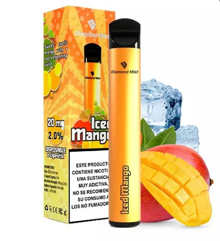 پاد یکبار مصرف دیاموند میست انبه یخ DIAMON MIST mango ice 3000