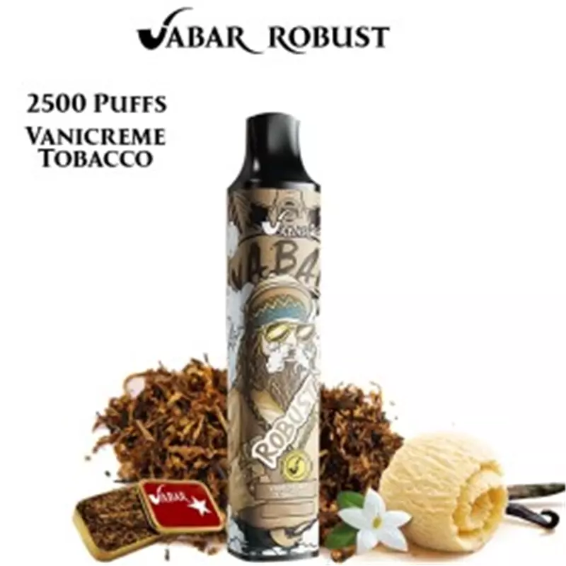 پاد یکبار مصرف ویبار وانیل تنباکو VABAR vanicreme tobacco 2500