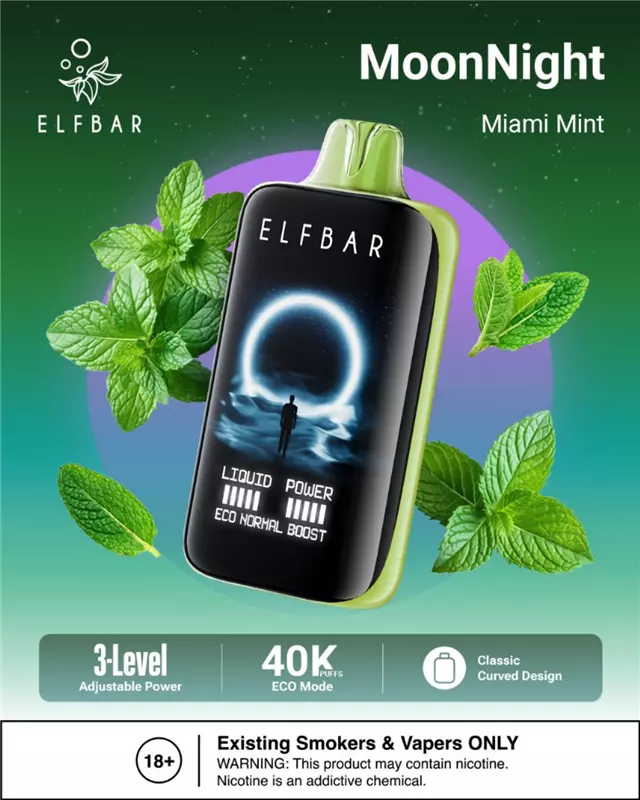 پاد یکبار مصرف الفبار نعنا 40000 ElFBAR MIAMI MINT