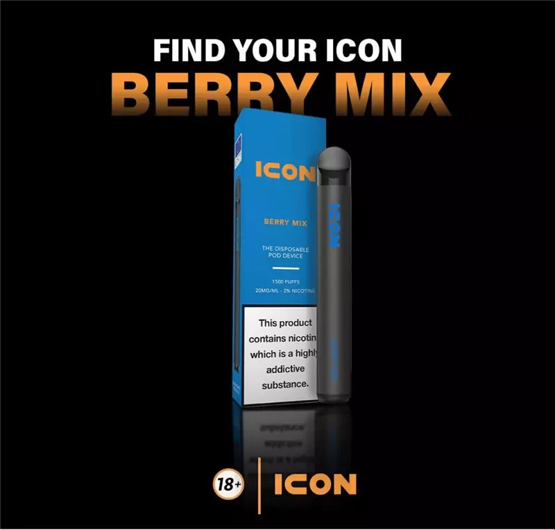 پاد یکبار مصرف آیکون میکس بری ICON BERRY MIX 1500