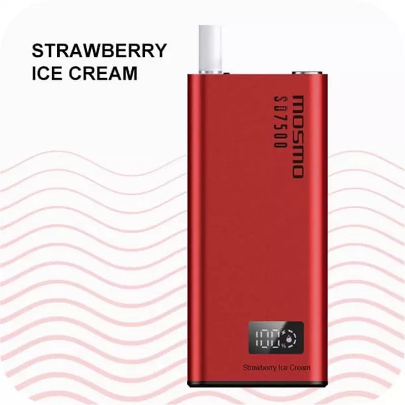 پاد یکبار مصرف موسمو توت فرنگی بستنی MOSMO STRAWBERRY ICE CREAM 7500