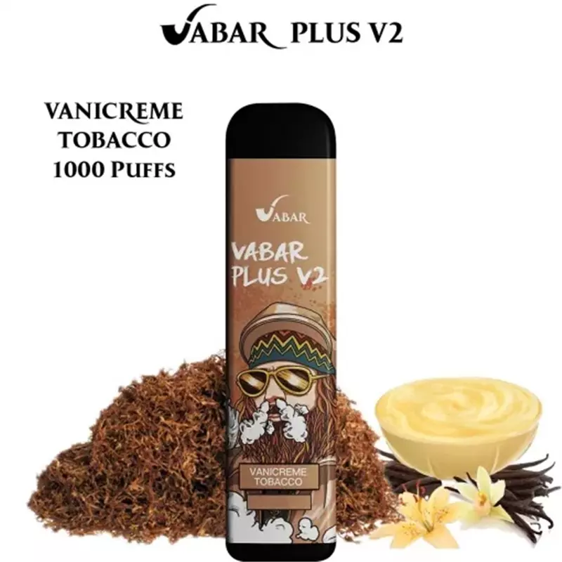 پاد یکبار مصرف ویبار تنباکو خامه VABAR vanicreme tobacco 1000