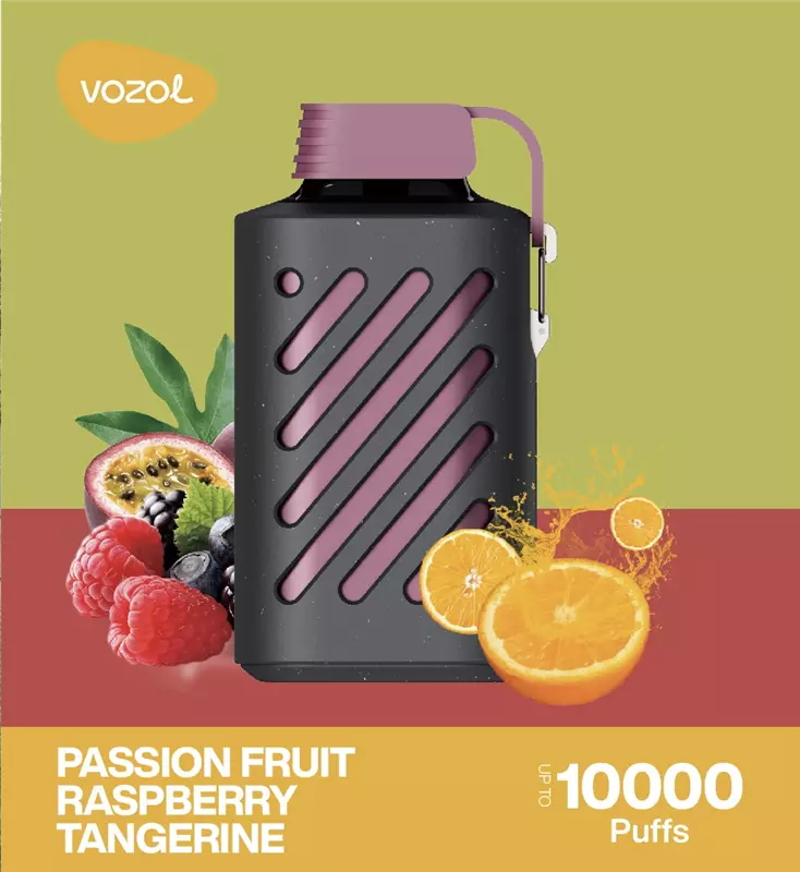 پاد یکبار مصرف ووزول پشنفروت رزبری نارنگی VOZOL PASSIN FRUIT RASPBERRY TANGERINE 10000