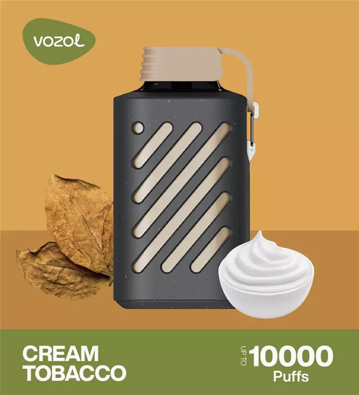 پاد یکبار مصرف ووزول تنباکو خامه VOZOL CREAM TOBACCO 10000
