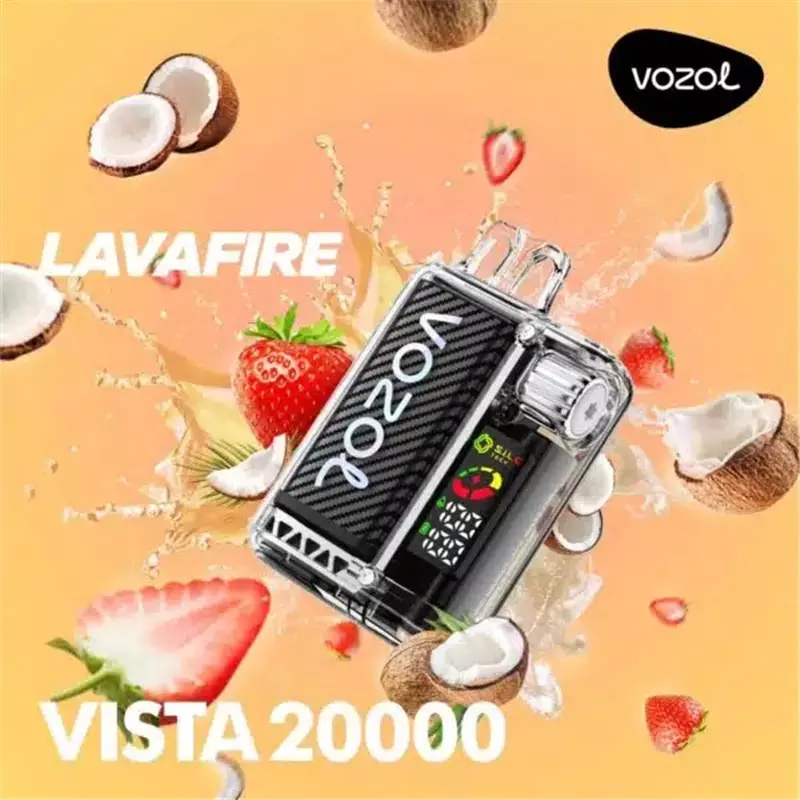 پاد یکبار مصرف ووزول نارگیل توت فرنگی VOZOL LAVAFIRE 20000