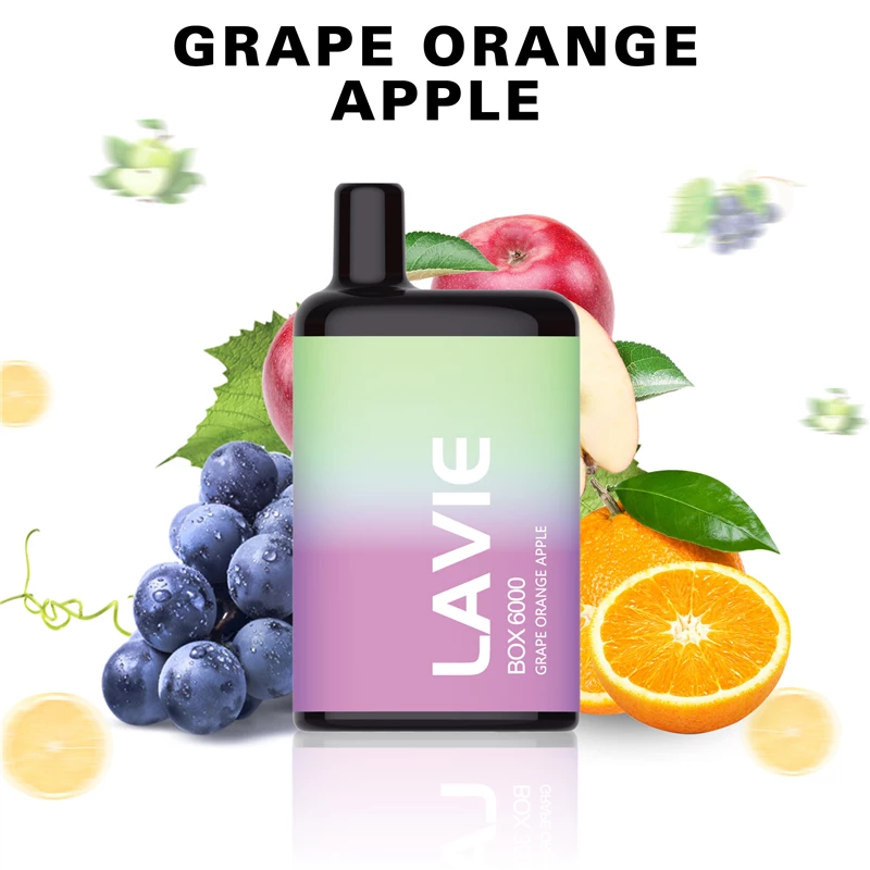 پاد یکبار مصرف لویه انگور پرتقال سیب LAVIE GRAPE ORANGE APPLE 6000