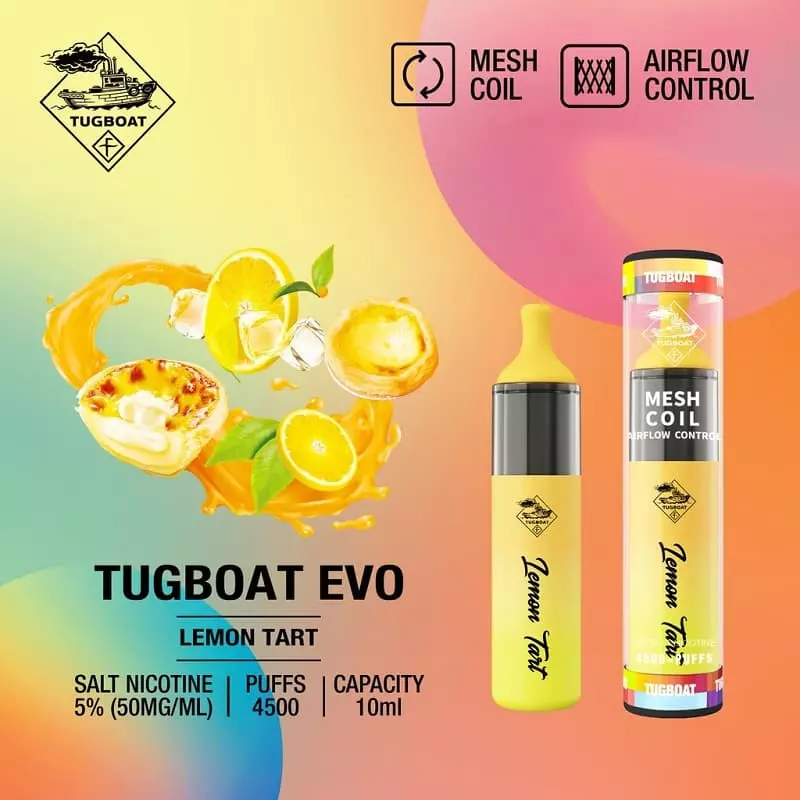 پاد یکبار مصرف توبوت تارت لیمو TUGBOAT lemon tart 4500