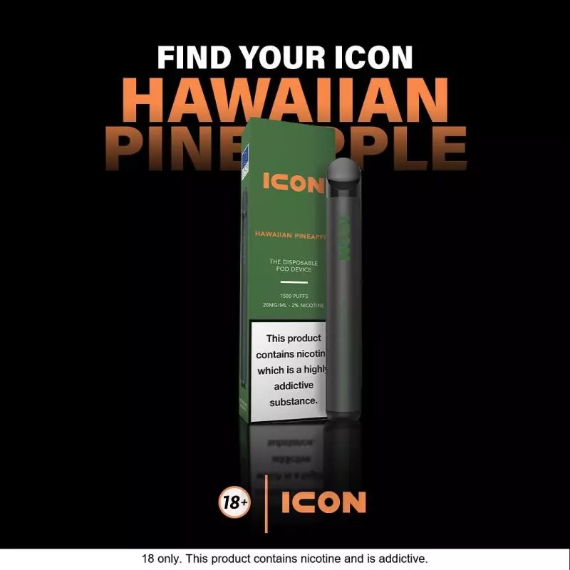  پاد یکبار مصرف آیکون استوایی آناناس  ICON HAWAIIAN PINEAPPLE 1500