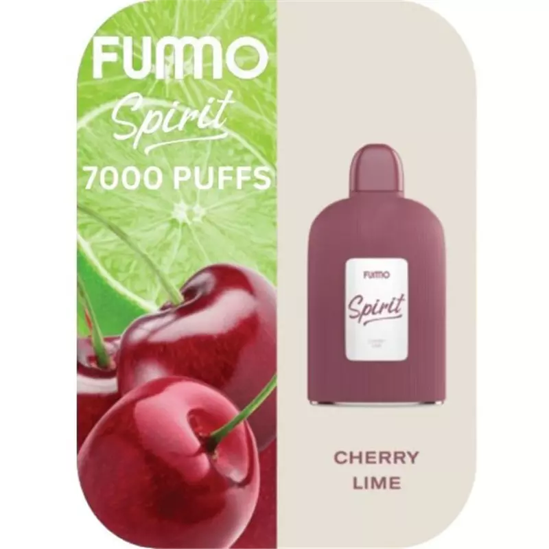 پاد یکبار مصرف فومو لیمو آلبالو FUMMO CHERRY LIME 7000