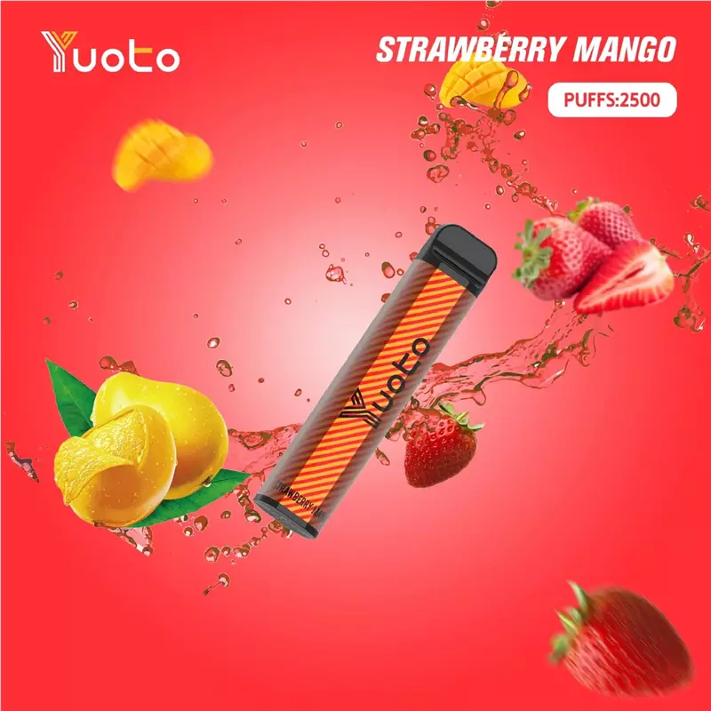 پاد یکبار مصرف یوتو توت فرنگی انبه یخ YUOTO strawberry mango Ice 2500