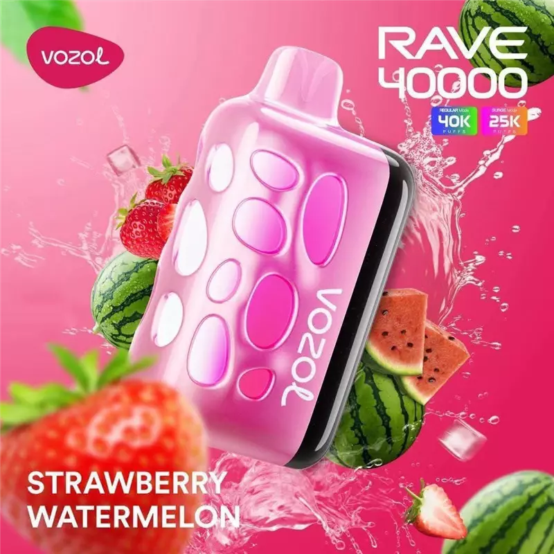 پاد یکبار مصرف ووزول توت فرنگی هندوانه VOZOL STRAWBERRY WATERMELON 40000