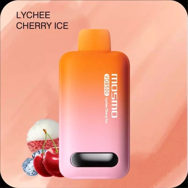 پاد یکبار مصرف موسمو لی چی آلبالو یخ MOSMO LYCHEE CHERRY ICE 8500