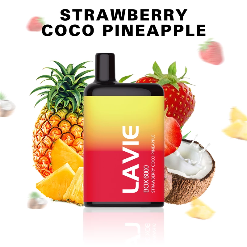 پاد یکبار مصرف لویه توت فرنگی نارگیل آناناس LAVIE STRAWBERRY COCO PINEAPPLE 6000